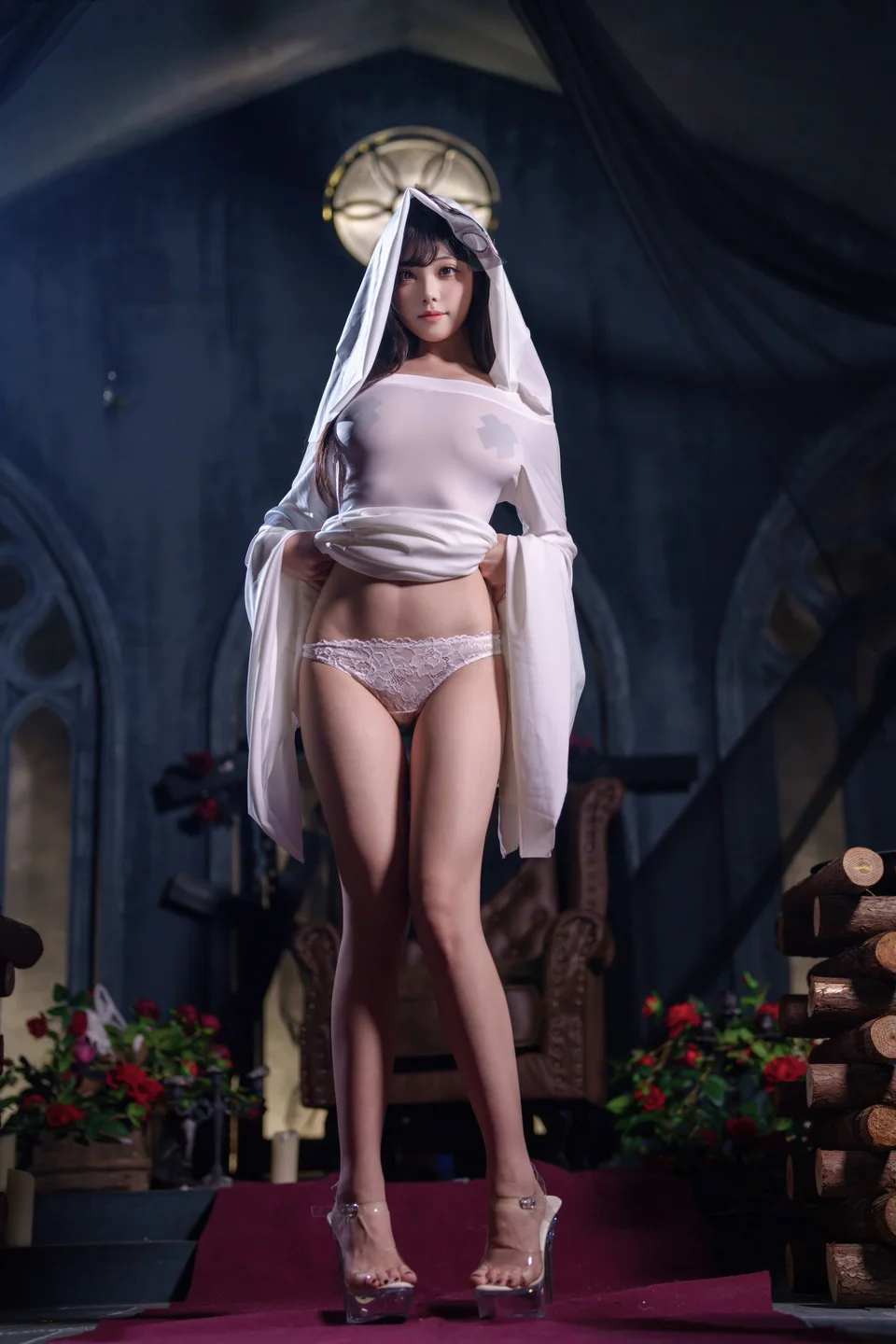 蜜汁猫裘 - 幽灵娘 [67P,3V-3.9GB] tg@simisebaisi 【丝足阁】028.webp